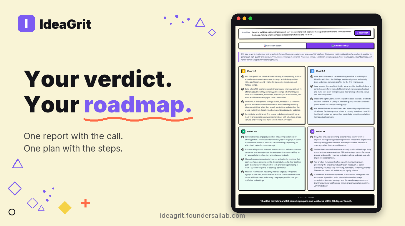 Your Verdict. Your Roadmap.